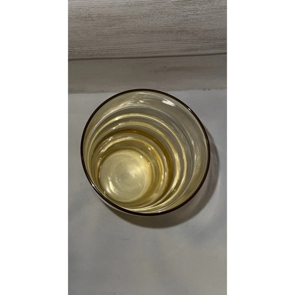 Federal Glass Tumbler Ringed Amber/Gold/Yellow‎ 7